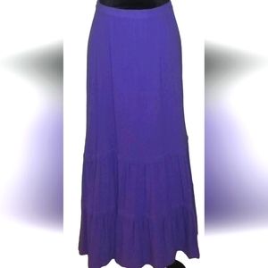 Never Worn! Coldwater Creek Purple maxi skirt.